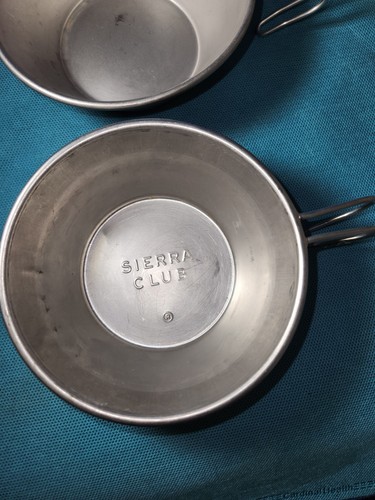 6 Vintage Stainless Steel Camping/Hiking Cup/Bowl  Sierra Style 8oz - Picture 5 of 9