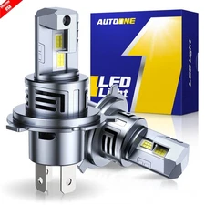 AUTOONE H4 9003 LED Headlight Bulbs Conversion Kit Hi-Low Beam 100W Bright White