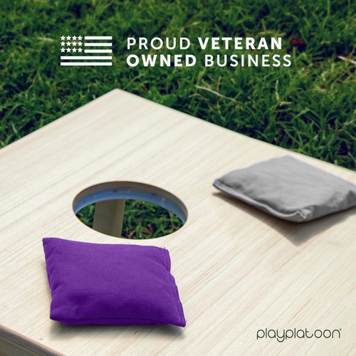 Weather Resistant Cornhole Bean Bags Set of 8 - Regulation Size & Weight - 4 Pur - Picture 3 of 7