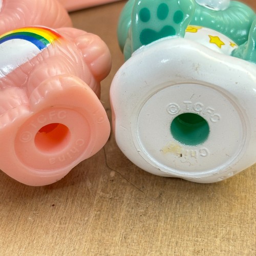 Vintage Care Bears Care A Lot Cheer Bear House con 2 orsi, 2002 PORTA MANCANTE - Foto 4 di 9