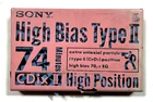SONY CDix II 74 vintage audio cassette blank tape sealed Made in Japan Type II