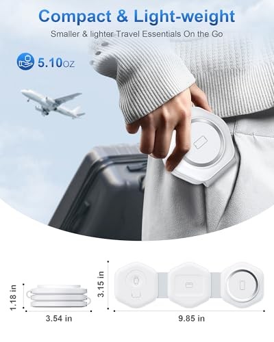 CINFII 3 IN 1 CHARGING STATION FOLDABLE MAGNETIC WIRELESS TRAVEL CHARGER αλλαζει - Picture 2 of 5