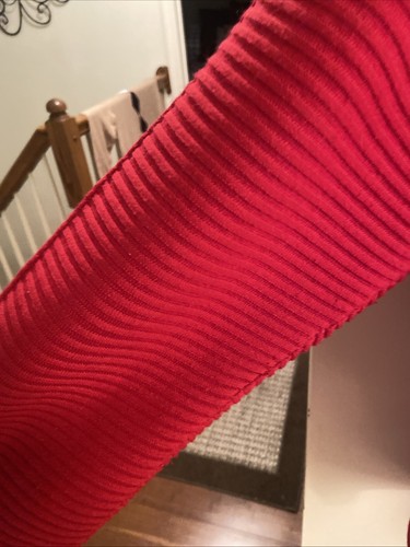RED COWL NECK SWEATER TOP WOMENS SIZE 1X - Picture 9 of 13