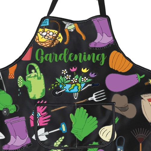 Gardening Apron for Gardener Adjustable Waterproof Apron with Pockets Garden - Picture 6 of 7