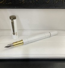 Perfect Metal Egypt Series White-Gold Color M nib Fountain Pen