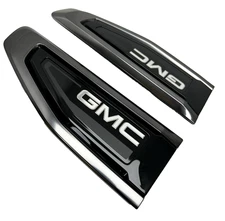 Nightrider Chrome LH RH Side Fender Ornamentation Vent Set x2 2021-2024 Yukon XL