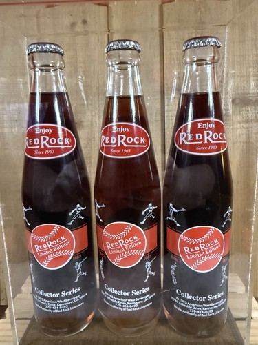 Vintage Red Rock Collector Series 3 Flaschen Vitrine Maddux Jones Glavin 1995 - Bild 8 von 9