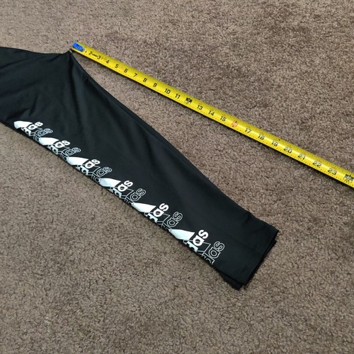 Neu mit Etikett Adidas Jugend Mädchen schwarze Leggings Größe M (10/12) Hose brandneu - Bild 6 von 6