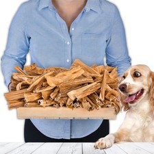 Sheep Skin for Dogs 15 cm 1 kg (approx. 98&ndash;103 pieces) | Dried Sheep Skin Chews