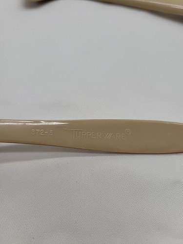 Tupperware Condiment Caddy Spoons Replacements Set of 3 Almond 872 Vintage - Bild 4 von 8