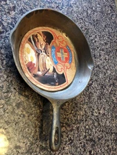 GRISWOLD 10 1/2” CAST IRON SKILLET # 8 ORIGINAL MANUFACTURER’S LABEL UNUSED 