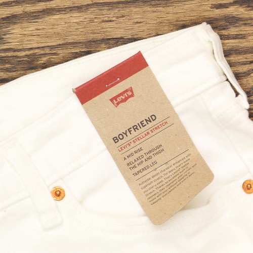 Levi's Womens Plus Size Size Boyfriend Jeans 289440039 Simply White 20W - Picture 4 of 9