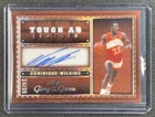DOMINIQUE WILKINS 2025 LEAF GLORY OF THE GAME TOUGH AS LEATHER AUTO HOLO 24/35
