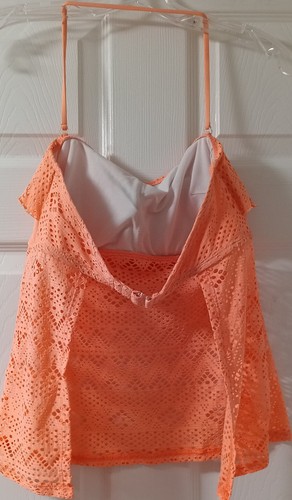 Malibu Dream Girl Peach Takini Top Size Large - Picture 2 of 3