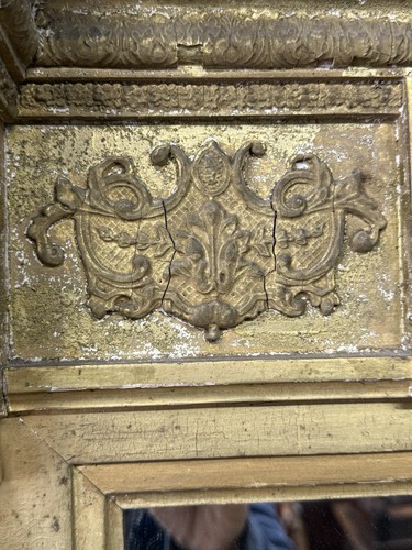 large antique gilt federal hall mirror classical original glass 54 X 32 - Picture 19 of 23