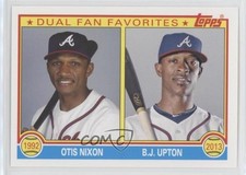 2013 Topps Archives Dual Fan Favorites Otis Nixon BJ Upton #DFF-NU