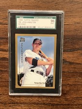 JOSH HAMILTON 1999 TOPPS TRADED #T66 - ROOKIE RC - TAMPA BAY RAYS- SGC 96/9 MINT