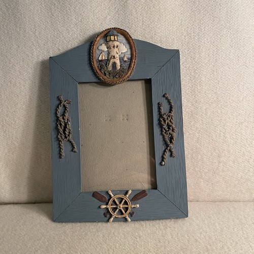 Blue Resin Nautical Style Picture Frame 3.5 X 5”