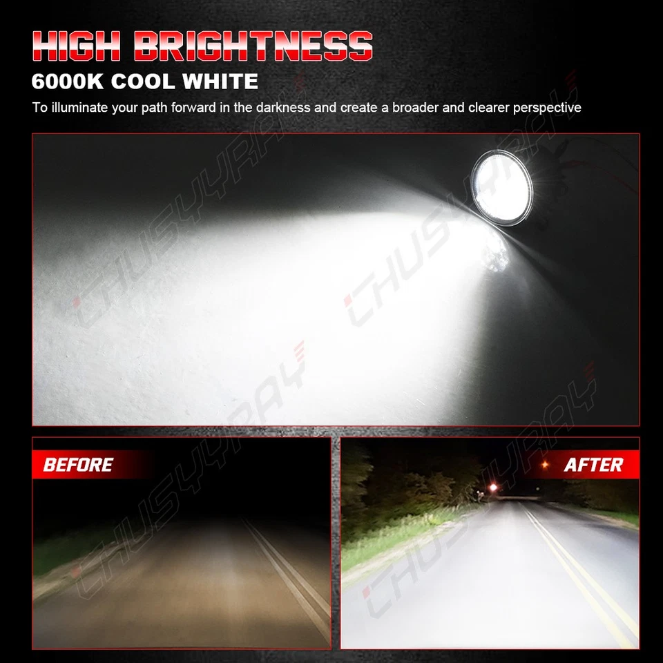 Luces antiniebla del parachoques delantero para Mitsubishi Mirage 2007-2019 luces de conducción izquierda+derecha Foto 2 de 4