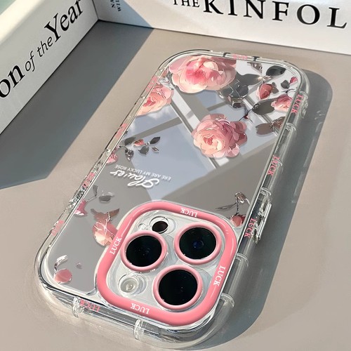 Für iPhone 17 Air 17 Pro Max 16 15 14 13 12 11 Handyhülle Pink Rose Cover Neu - Bild 4 von 20