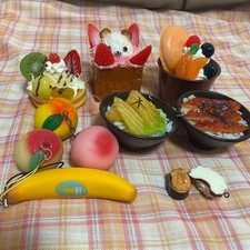 Miniature Food Sample Keychain Set - Bowls, Pancakes, and More - May Have