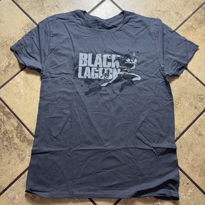 Lootwear Exclusive Black Lagoon Gray Anime Graphic T-Shirt Men s Large LE