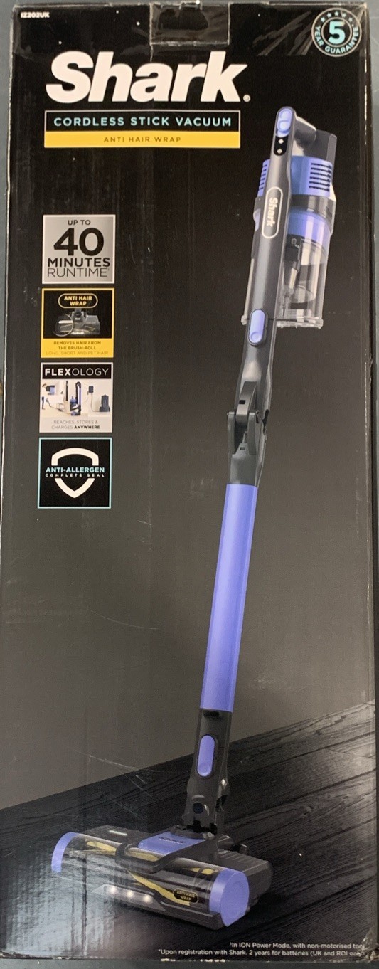 Shark IZ202UK Anti Hair Wrap Cordless Vacuum Cleaner 25.2.V Purple