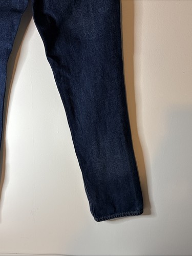 Mens Hollister The Hollister Slim Straight Jeans Blue Denim 31x32 Button Fly - Picture 8 of 11
