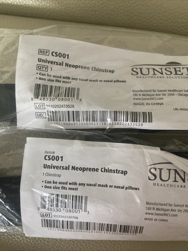 Sunset Kinnriemen X zwei (2) Universal Neopren # CS 001 Einheitsgröße passt den meisten Neu - Bild 2 von 3