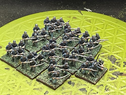 15mm bemaltes ACW Union Infanterieregiment mit Kommando (40 Abb.)