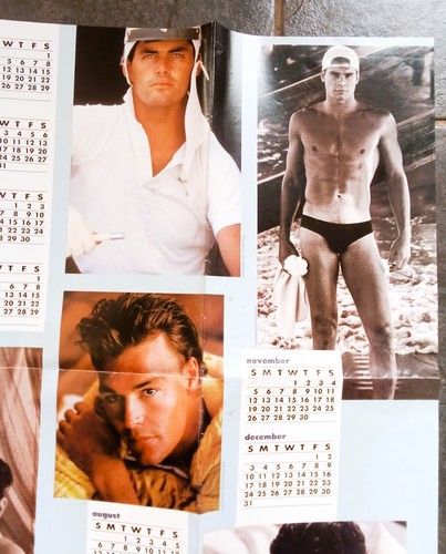 COSMOPOLITAN Magazine Giant fold out poster Australia Calendar 1989 boys sexy - Picture 3 of 7