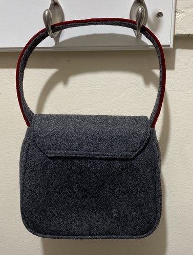 Lulu Guinness London The Cat Who Got The Cream Handtasche grau, schwarz, rot & weiß - Bild 4 von 14