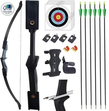 Arco y flecha para adultos - Arco recurvo desmontable, juego de arcos para