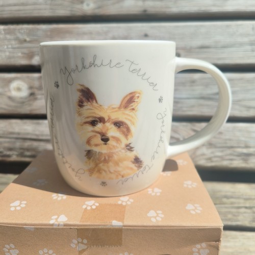 Brand New Best Of Breed Dog Yorkshire Terrier Yorkie Mug Cup - Bone China - Picture 2 of 8