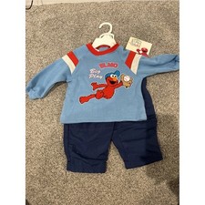 Vintage Elmo's World Elmo's Big Play Baseball Outfit Size 6/9 Months New