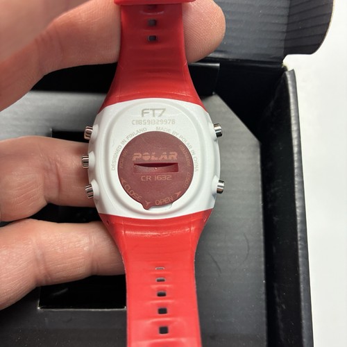 POLAR Fitness Heart Rate Monitor FT7 Watch Womens Red/Silver New In Box - Picture 8 of 14