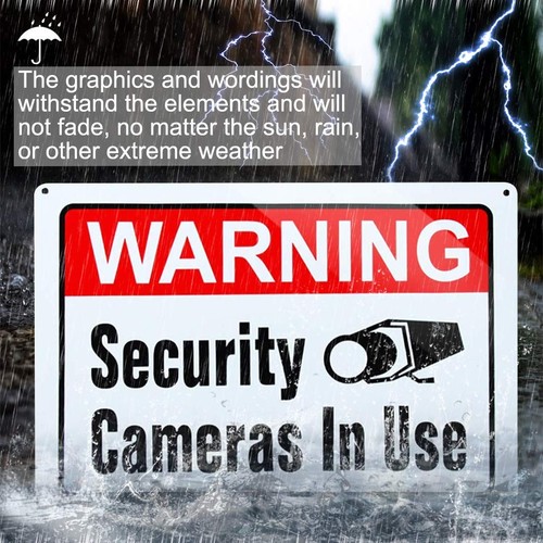 Großes Warnschild Videoüberwachung im Einsatz, Überwachungskameras im Einsatz Schild, Lar... - Bild 2 von 7