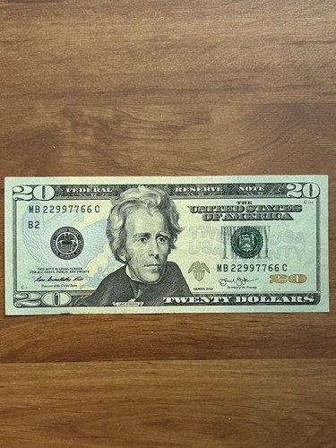 UNITED STATES Federal Reserve Banknote 2013 - 20 Dollars - Fancy Serial Number