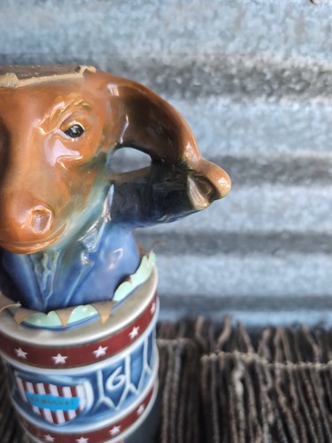 Jim Beam Democrat Donkey Decanter Whiskey 1976 Presidential Bicentennial Empty - Picture 3 of 9
