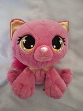 Gund Plushes Madame Purrnel 6 inch Stuffed  Animal Pink Cat.  VGC
