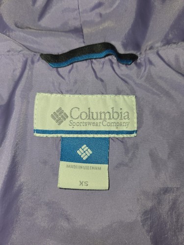 COLUMBIA Kids XS (5-6) Purple Hooded Windbreaker Full Zip Jacket - Picture 5 of 6