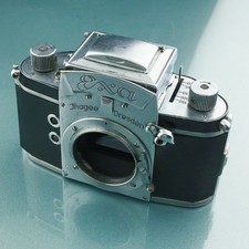 Ihagee EXA FX 1956 two coax, camera body Pentacon Dresden 35 exakta       