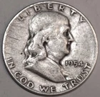 1954-S Franklin Half Dollar - 90% Silver - Circulated - #0292EB