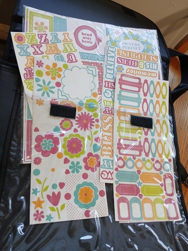Scrapbooking Lot With Organizing Carry Case - Picture 6 of 12