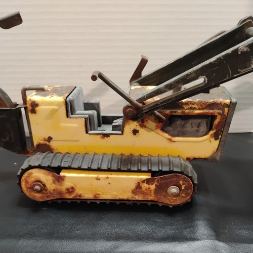 VTG Metal Tonka T-6 Track Front End Loader Backhoe Bulldozer Parts or restore. - Picture 15 of 15