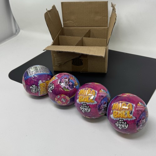 MiraBall My Little Pony Collectible Squishy, Soft Plush with 4 Surprise (4-Pack) - Picture 2 of 6