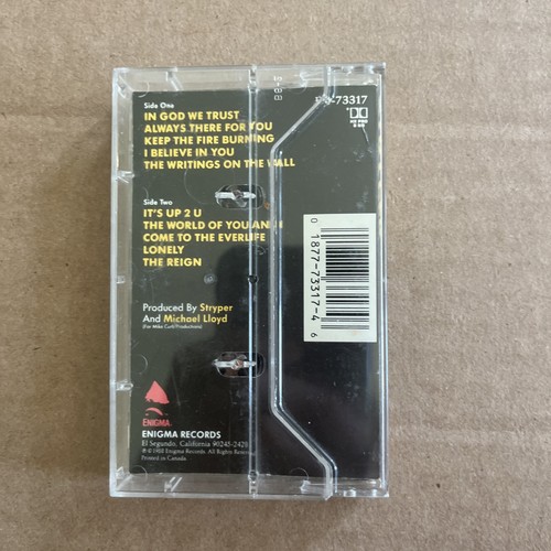 VG-Stryper In God We Trust (Cassette, 1988, Enigma) D4-73317 - Picture 3 of 7
