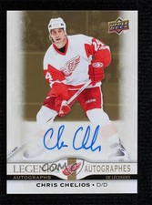 2022-23 Upper Deck Tim Hortons Legends Chris Chelios #A-CC Auto HOF 0c3