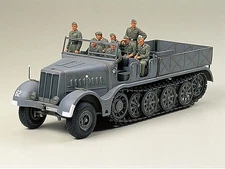 Tamiya German 18 Ton Half Track Famo - Plastic Model Military Vehicle Kit