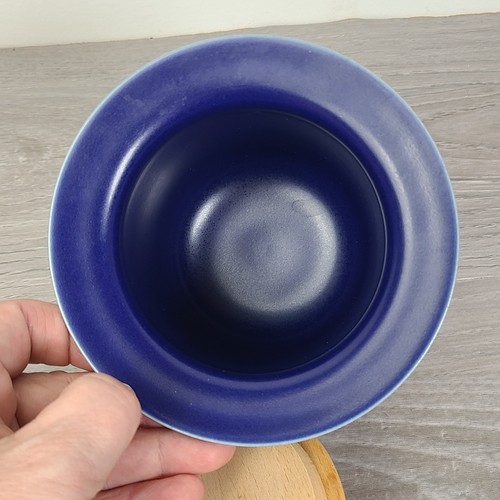 Hoganas Keramik Collection M L Hellgren Eva Hanner Juego Tarro Azul Tapa Madera - Imagen 4 de 10